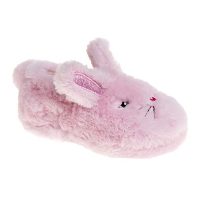 Josmo Toddler Girls Fluffy Bunny Slippers - Bunny, 8 : Target