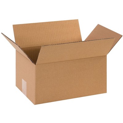 The Packaging Wholesalers 12 x 8 x 6 Shipping Boxes ECT Rated Brown 120806