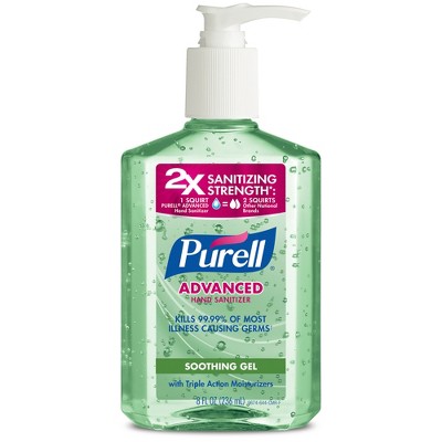 PURELL Advanced Hand Sanitizer Soothing Gel with Aloe and Vitamin E - 8 fl oz