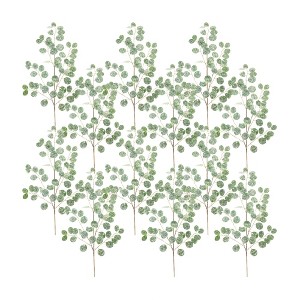 Set of 12 Frosted Silver Dollar Eucalyptus Sprays for Christmas by 32"H by Melrose - 1 of 3