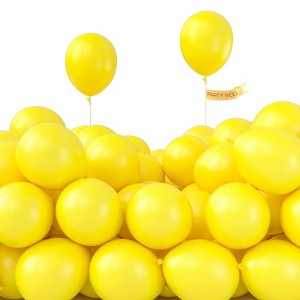 PartyWoo Balloons Yellow Matte 5 Inch 50 pcs - 1 of 4