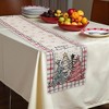 Unique Bargains Christmas Table Runner Pink White 72"x13" 1 Pc - 2 of 4