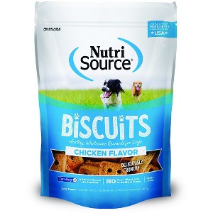 NutriSource Grain Free Chicken Biscuit Crunchy Dog Treats - 14 Oz - 1 of 1