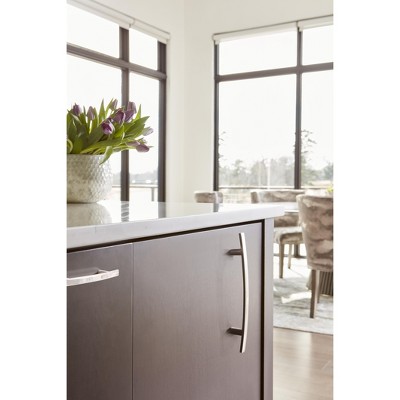 Polished Nickel 6-5/16 Inches Modern Bar Pull with Mounting Hardware