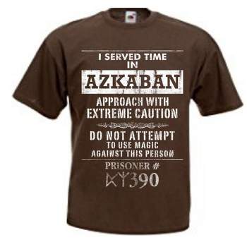 Harry Potter I Served Time In Azkaban Men's Brown Tee T-Shirt Shirt