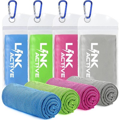 4 Pack Cooling Towel, Cooling Towels For Neck And Face-40x12- Ice Towel  For Instant Cooling(pink4)