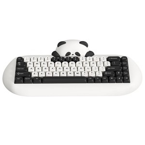 MaseiKar C68 Panda Wireless Mechanical Gaming Keyboard,68 Keys Layout with PBT Keycaps,RGB Backlit, Hot Swappable,BT5.0/2.4G/Wired - 1 of 4