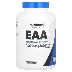 Nutricost Performance, EAA, 1,200 mg , 240 Capsules (600 mg per Capsule) - 1 of 2