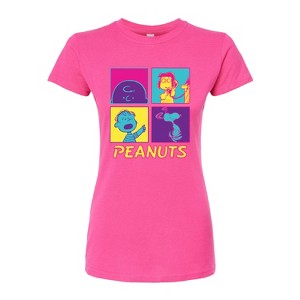Women's - Peanuts - Pop Grid Fitted Graphic T-Shirt - 1 of 3