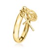 Ross-Simons Italian 14kt Yellow Gold Religious Charm Ring - 3 of 4
