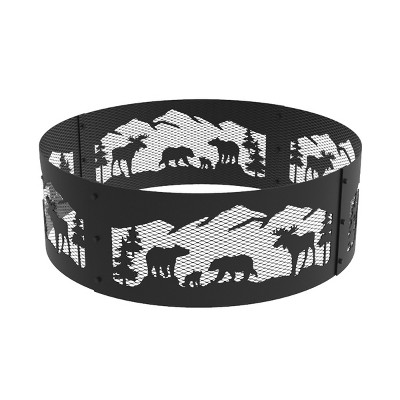 Blue Sky Outdoor Living 36" Round Fire Ring -  Black- .8mm