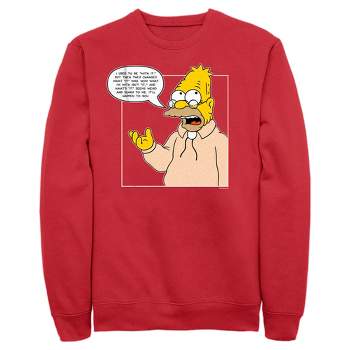Men's The Simpsons Homer Seeing Stars Sweatshirt - Charcoal