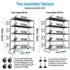 Sapphtopaz 5-Tier Adjustable Storage Rack with Wheels & Shelf Liners Metal 7500lbs Heavy Duty Wire Shelving, Utility Rack for Warehouses - 3 of 4