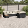 vidaXL Garden Sofa Set Black, Cream - 2 of 4