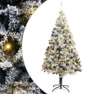 Artificial Christmas Tree Green 70.9" PVC and Steel and Plastic - 1 of 4