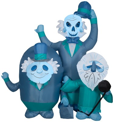 Disney Airblown Inflatable Haunted Mansion Hitchhiking Ghosts Scene Disney, 6 ft Tall, Blue