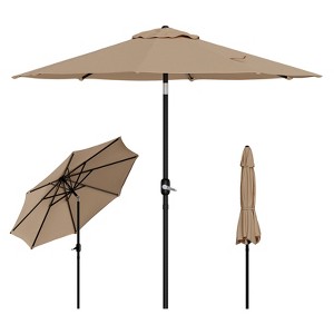 7.5ft Navy Blue Patio Umbrella with Tilt Crank - UV Protection & Waterproof for Outdoor Use - 1 of 4
