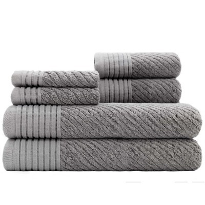 gray bath towel set