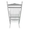 Aghana Digitals White Hardwood Adult Rocking Chair - Wide Seat, Armrest & Slatted Back for - 2 of 4