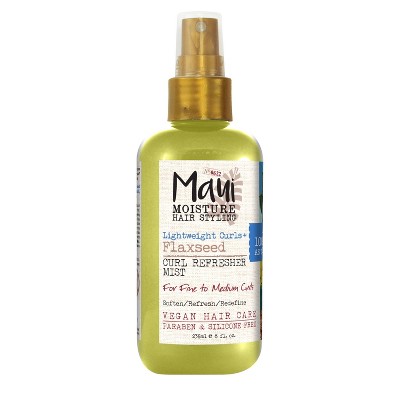 Maui Moisture Lightweight Curls + Flaxseed Curl Refresher Mist - Conditioning and Moisturizing Spray - 8 fl oz