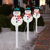 Gemmy Orchestra of Lights 3 LED Multicolor Snowman Christmas Pathway Markers - 2 of 3