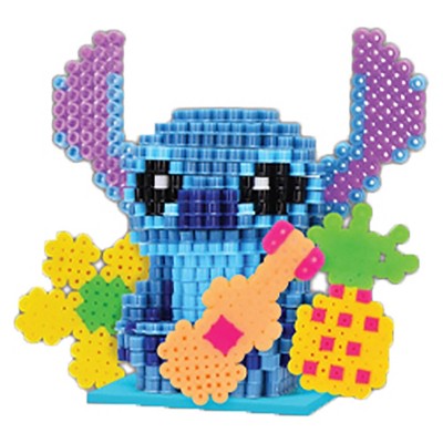 Tara Toy: 3D Pixel Creations Disney Stitch -2500 Beads Kit, DIY 3D Character Set