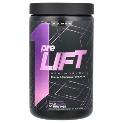 Rule One Proteins preLIFT, Pre-Workout, Wild Grape, 15.3 oz (435 g)