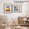 Americanflat 16x20 Picture Frame with Polished Plexiglass - Use as 11x14 Frame with Mat or 16x20 Frame Without Mat - Streamline Collection - Black - 4 of 4