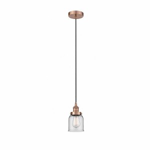 Bell - 1 Light Cord Hung Mini Pendant In Modern Style-9.5 Inches Tall and 5 Inches Wide - 1 of 1