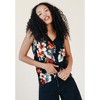 POPLINEN Ada Tropical Print Tank - Black  Large - 2 of 4