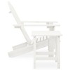 vidaXL Patio Adirondack Chair with Table Solid Fir Wood White - 3 of 4