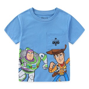 Disney Toy Story Woody Buzz Lightyear Boys Short Sleeve T-Shirt for Toddler and Big Kids - Size 3T - 1 of 4