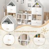 DOMETOUR Kids Bookshelf with Double House Shaped Design, Children Bookcase for Playroom/Bedroom Storage Organizer for Books Toys - image 4 of 4