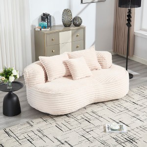 TiramisuBest Bean Bag sofa Lazy Sofa,Oversized Memory Foam Filled Lounger for Adults & Kids - 1 of 4