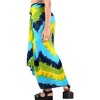 LA LEELA Women's Bikini Skirt Sarong Swimsuit Cover up Summer Wraps Swimwear Beach Wrap Skirts for Women One Size Multicolored, Tie Dye Design - 3 of 4