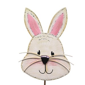 Round Top Collection 29.0 Inch Hippity Hoppity Rabbit Yard Stake Bunny Easter Decorative Garden Stakes - 1 of 3