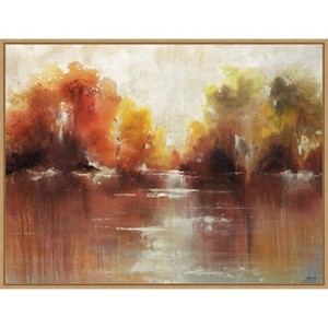 Amanti Art Jeweled Water by Sydney Edmunds Framed Canvas Wall Art - 1 of 4