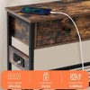 Entryway Table With Outlets USB Type-C Ports 2 Drawers Open Storage Shelves Sofa Table Narrow Long Console Table For Living Room Kitchen Counter - 4 of 4