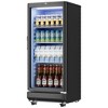Simzlife 6 cu. ft./220 Cans Beverage Refrigerator Freestanding, Glass Door & LED Light, Efficient cooling,  for Home/Bar/Office, Black - 2 of 4