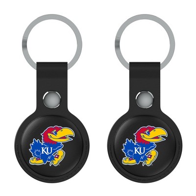 Keyscaper NCAA Big 12 Universities Insignia Black Airtag Holder 2-Pack