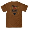 Tee Luv Coors Banquet Rodeo Bull Beer Front and Back T-Shirt - 2 of 4