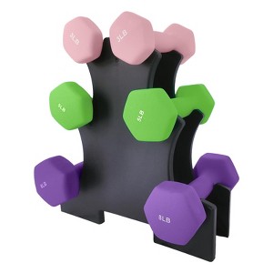 Dumbbell Set for Women and Men, Neoprene Dumbbell Free Hand Weight Set for Home Gym, Packed In Pairs - 1 of 4