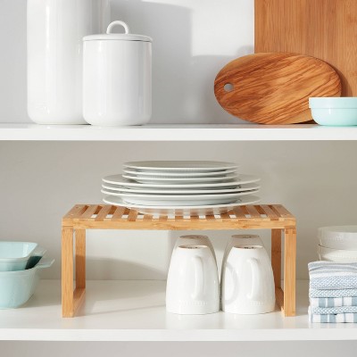 Bamboo Stackable Helper Shelf Brown - Brightroom™