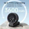 JISULIFE 3600mAh Portable Life 7 Foldable Pocket Fan Black - 3 of 4