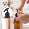 Cornucopia Brands 4oz Amber Glass Pump Bottles 4pk; Great for Lotions, Liquid Soap, Aromatherapy and More - 4 of 4