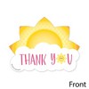 Big Dot of Happiness You Are My Sunshine - Shaped Thank You Cards - Baby Shower or Birthday Party Thank You Note Cards with Envelopes - Set of 12 - 3 of 4
