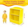 Kids Bookshelf,Book Storage Organizer,2-Tier Kids Bookcase with Open Compartments for Bedroom,Livingroom,Playroom - 2 of 4