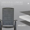 PAGED Folding Tanning Chairs Portable Lounge Chair Outdoor with Soft Cotton-Padded Seat for Camping, Beach - 3 of 4
