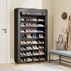 Tribesigns 10 Tier shoe rack organizer with Cover, Vertical Shoe Shelf for Entryway, 50 Pair Large Shoe Stand, Non-Woven Shoe Storage Cabinet - 2 of 4