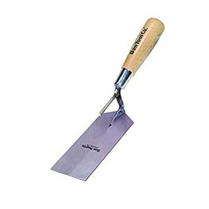 Bon Tool 14-333 Margin Trowel - Bucket Car Steel 8-inch X 2-inch Wood Handle - 1 of 2